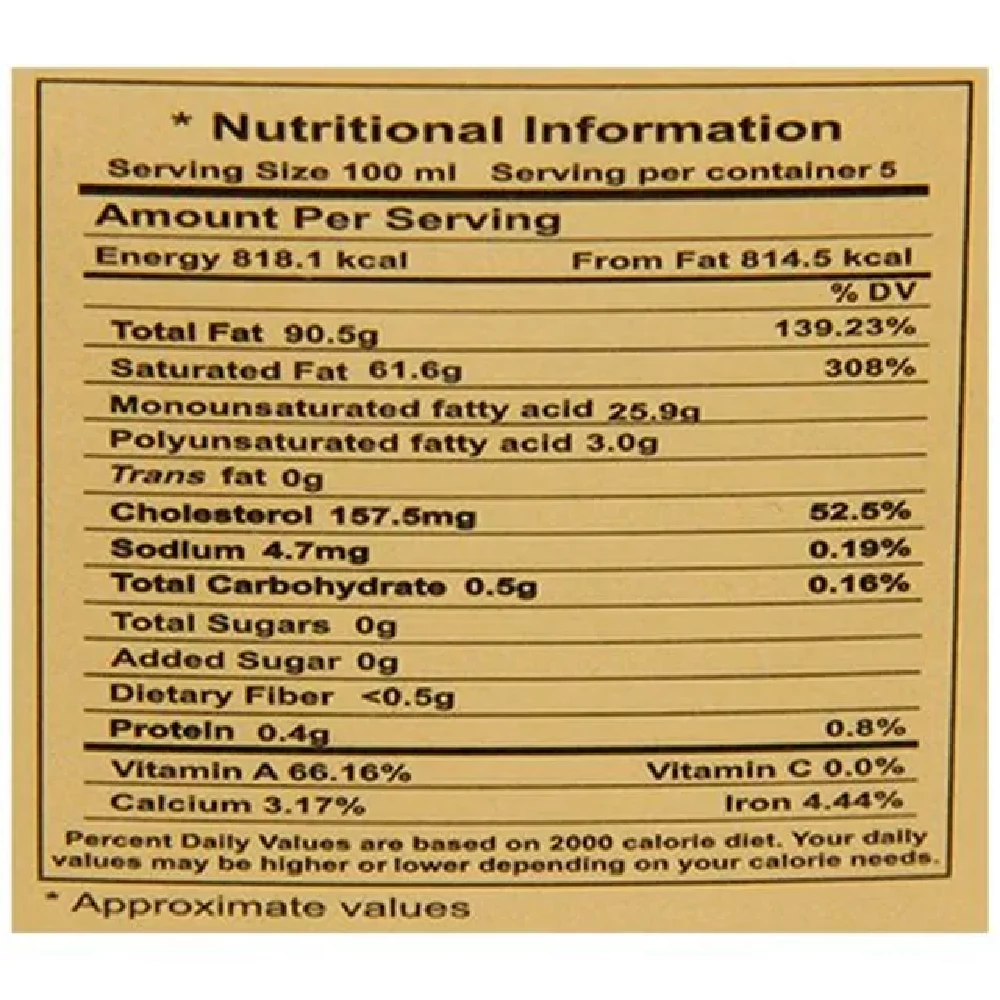 Chitale Dairy Pure Buffalo Ghee, 500 ml Carton-3.webp